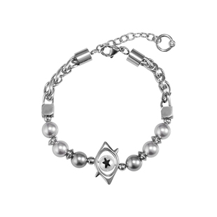 【joe同款】BLACKHEAD/黑头梦核乐园系列朋克眼珍珠手链个性