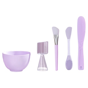 面膜碗和刷子硅胶面膜碗套装diy面膜刷子调涂工具面膜棒勺2件套