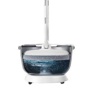 奇丽屋旋转拖把2025新款家用自动拖把桶懒人免手洗圆拖把拖地神器