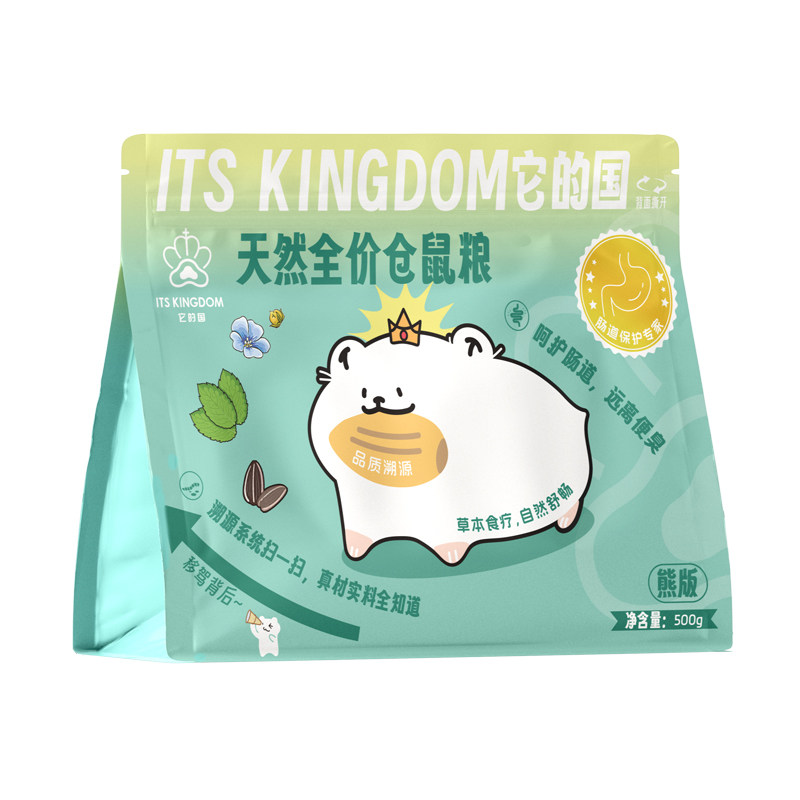 它的国金丝熊粮食营养主粮五谷饲料高蛋白面包虫磨牙无糖仓鼠粮食