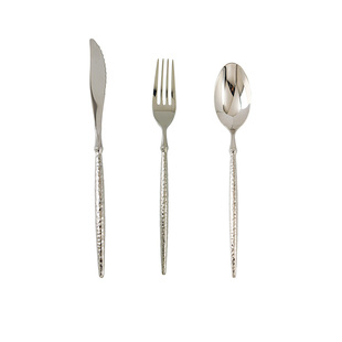 西餐刀叉勺餐具勺子牛排刀304不锈钢家用欧式小蛮腰哑光水果叉子