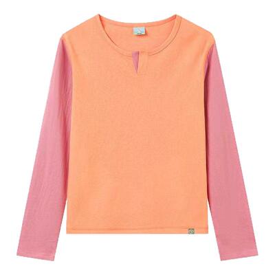 CryingCenter 小亨利领正肩拼色打底衫长袖t恤 女款 哭喊中心