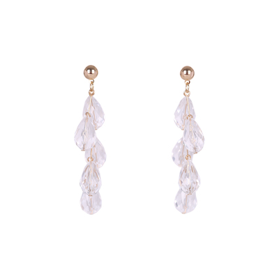 法式复古风高级感925银长款耳环