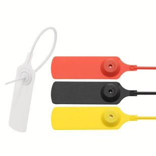 鞋子箱包衣服防盗标签吊牌铅封扎带一次性塑料封条防调换防调包扣