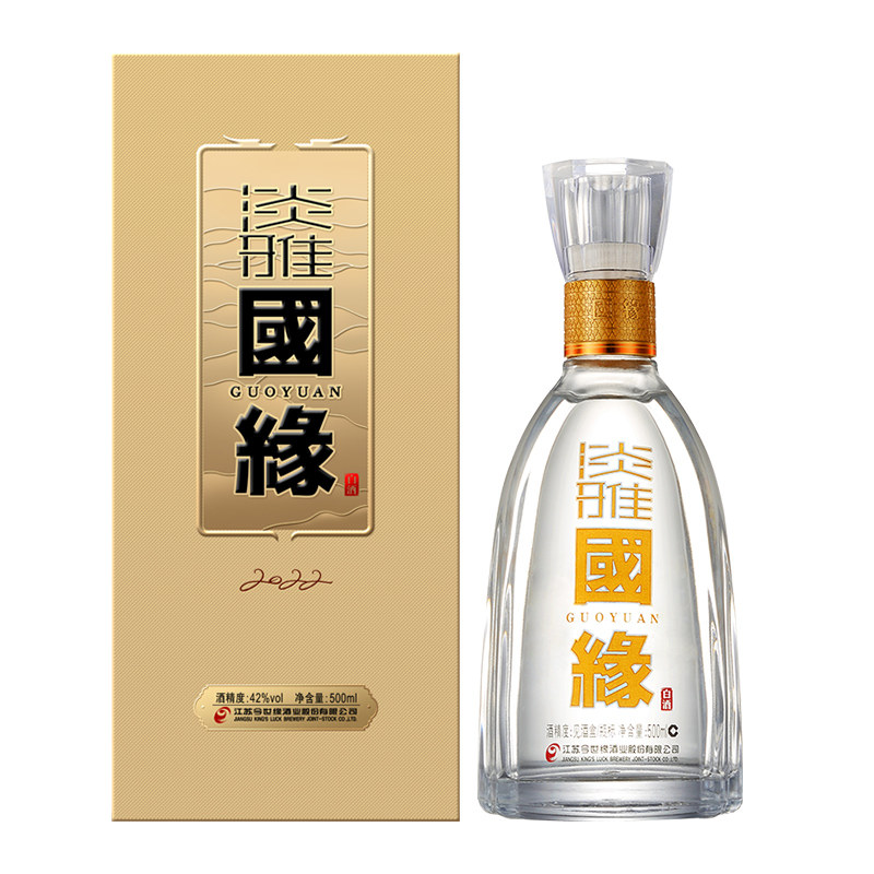 今世缘淡雅国缘42度500ml整箱4瓶