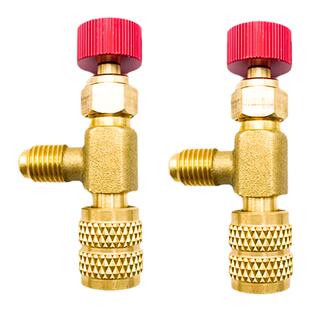 空调抽真空转接头加氟安全阀加雪种410防冻手r22转接头神器加液阀