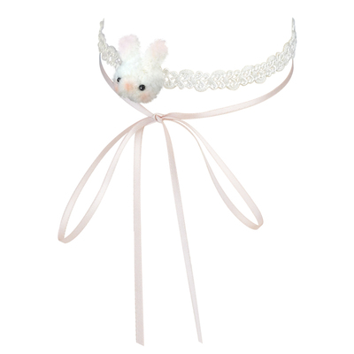 Pinku丝带女原创设计甜美锁骨链