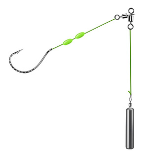 风筝钓组路亚浮钓倒钓钩磨鱼利器鲈鱼鳜鱼泥鳅倒钓铅线组2号加强