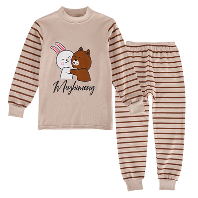 纯棉长袖中领儿童内衣