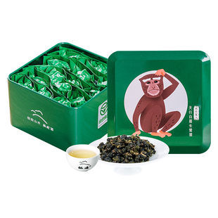 极边家人长臂猿高山乌龙茶罐装清香型茶叶105g