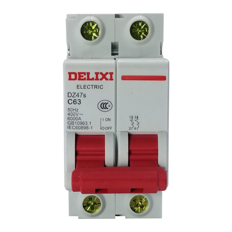 德力西空气开关32A家用100A空开DZ47s 2p 63A 40A小型断路器220V