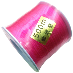 500米大卷装扁形水晶线高档彩色穿水晶手串牛筋线弹力穿手链绳子