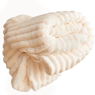 轻奢秋冬仿獭兔毛床笠防滑全包床褥垫保护罩床品三件套床单枕套新