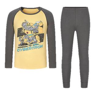 爱慕儿童吸湿发热小暖气保暖内衣套装3A抗菌男女孩童打底秋衣秋裤