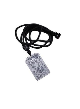 足银复古国风方形项链锁骨链女小众设计轻奢高级感2025链子饰品