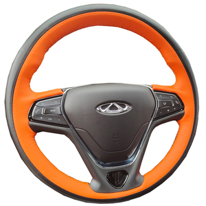用于奇瑞虎风云iCA艾瑞泽67895GTPROXLUS小蚂蚁方向盘套手缝真皮