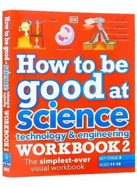 DK出品 科学 技术与工程练习册2 英文原版 How to be Good at Science Technology Engineering Workbook 2 青少年创新思维教辅书