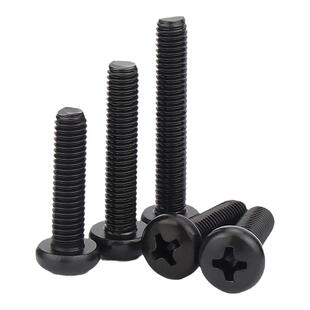 黑色304不锈钢十字圆头螺丝盘头螺栓小螺钉螺栓MM2M2.5M3M4M5M6M8
