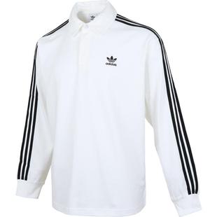 滔搏adidas阿迪达斯三叶草男子Rugby polo运动休闲长袖T恤IZ2459
