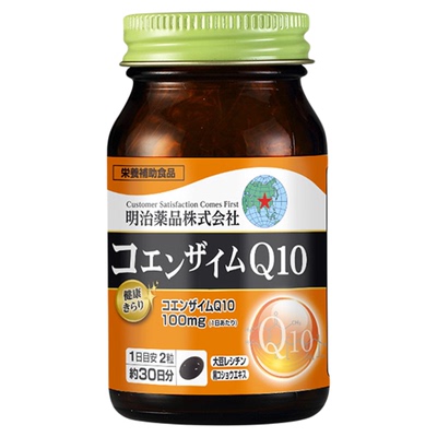 日本明治辅酶Q10还原型泛醇胶囊备孕调理中老年保护心脏血管正品R