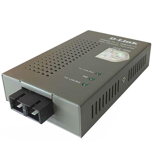 友讯D-LINK DFE-850 百兆多模光纤收发器SC口光电介质转换器光电转换器