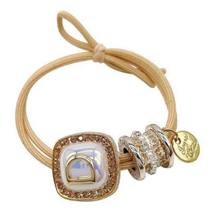 新款时尚韩国高端丸子头发绳女高弹力皮筋半扎马尾发圈头饰头绳