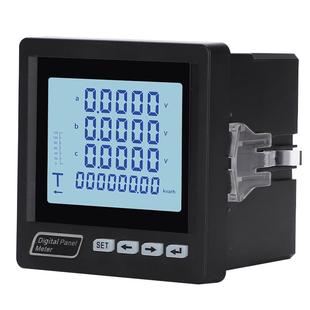 超薄款三相数码多功能电力仪表液晶电流电压功率频率有功电能通讯