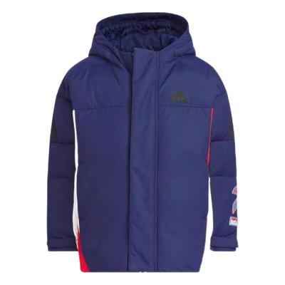 阿迪达斯连帽羽绒服童装男童女童新款保暖运动服休闲外套潮JI6140