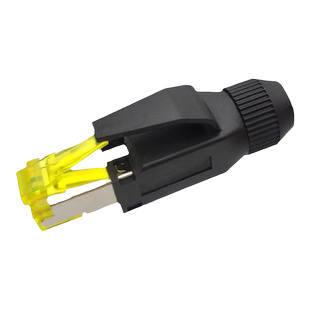 RJ45接头工业PROFINET千兆PN通讯转接头双屏蔽8芯免网线钳水晶头