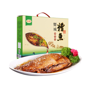 河南特产永城糟鱼1400g即食鱼零食下饭菜香酥鱼送礼佳品4条/箱