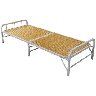 瑞仕达竹床折叠床单人简易午休午睡床家用实木凉床租房硬板双人床