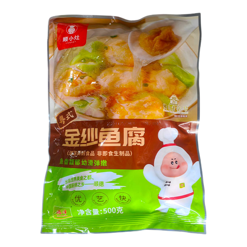 金纱鱼腐500g罗定风味皱纱鱼腐广东鱼豆腐火锅关东煮海鲜小吃食材