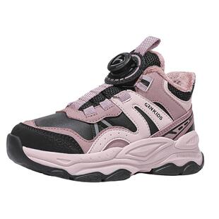 贵人鸟女童鞋2025新款秋冬季儿童加绒保暖软底运动鞋防滑冬款棉鞋