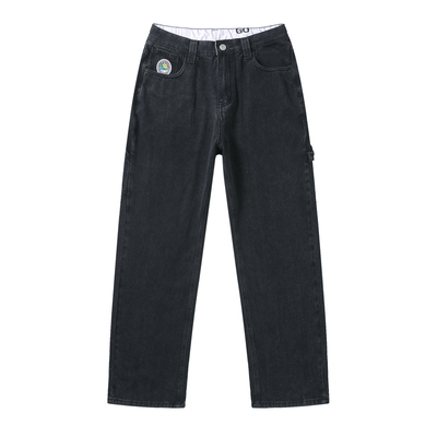 STC大青蛙联名直筒男女牛仔长裤