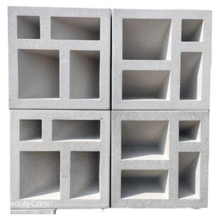 造型砖彩色水泥砖镂空隔断PU空心砖酒店装饰多孔隔墙砖圆孔方孔砖