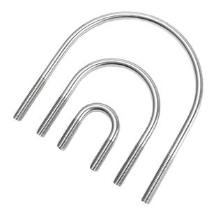 304/201不锈钢U形螺丝U型卡螺栓固定管卡夹箍MM6M8M10M12-M24