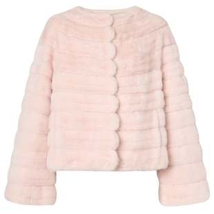 【商场同款】Lakoradior拉珂蒂优雅通勤女秋冬新款名媛风皮草外套