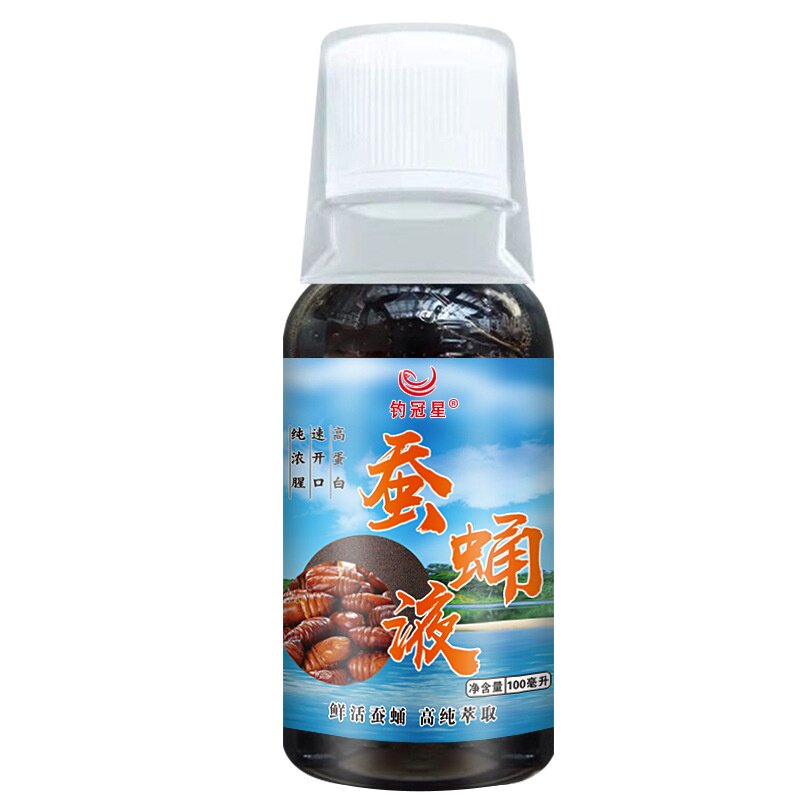 秋冬低温蚕蛹粉液诱鱼开口