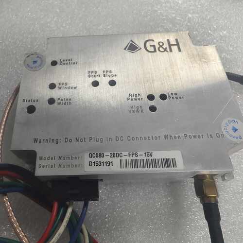 议价QC080-20DC-FPS-15V   G&H射频开关，原维修