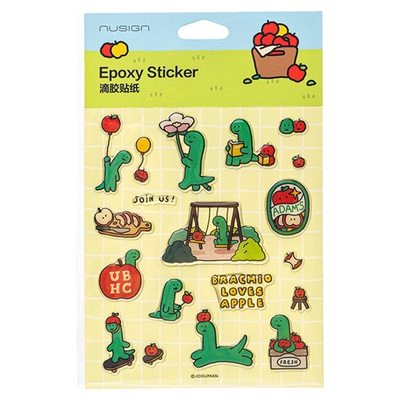 纽赛乔古漫联名立体滴胶贴纸