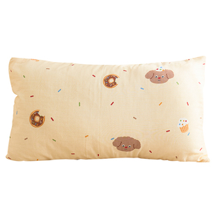 A类双层纱枕套单件纯棉枕芯套儿童50x30全棉枕套 74x48枕头套定做