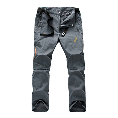 迪克火豹户外速干裤男夏季薄款可拆卸两截登山裤子透气弹力冲锋裤