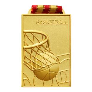 篮球比赛方形奖牌定制团队赛冠军奖杯定做灌篮投篮赛事荣誉颁奖