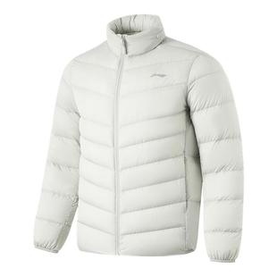 李宁羽绒服男款冬季新款健身轻薄休闲立领保暖鸭绒运动服短款外套