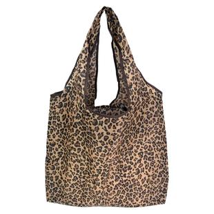 这款豹纹包绝了~敲轻便的大容量环保购物袋 二合一折叠包 可防水~