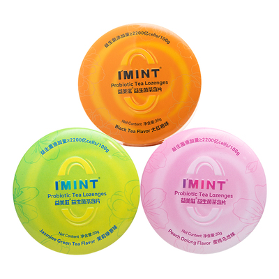IMINT益生菌茶含片茉莉蜜桃红袍