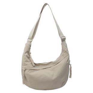 斜挎包女包2025新款包包女式饺子包百搭休闲单肩包大容量轻便通勤