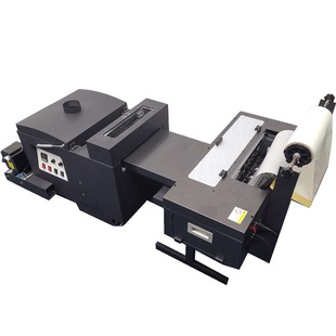 新款 高速五代头白墨烫画膜打印抖粉一体机 33cm爱普森体恤打印机