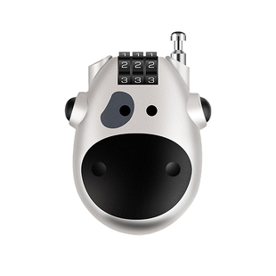 防盗奶牛锁头盔锁密码锁行李箱锁自行车锁电动车头盔锁伸缩钢缆锁