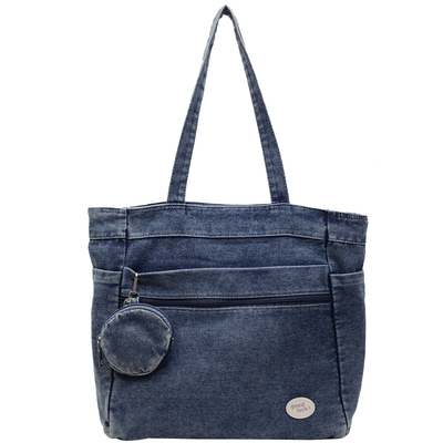 2025新款时尚百搭大容量牛仔包